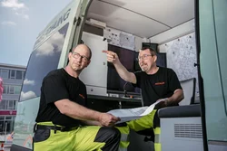 Transporte und Logistik mit modernem Fuhrpark